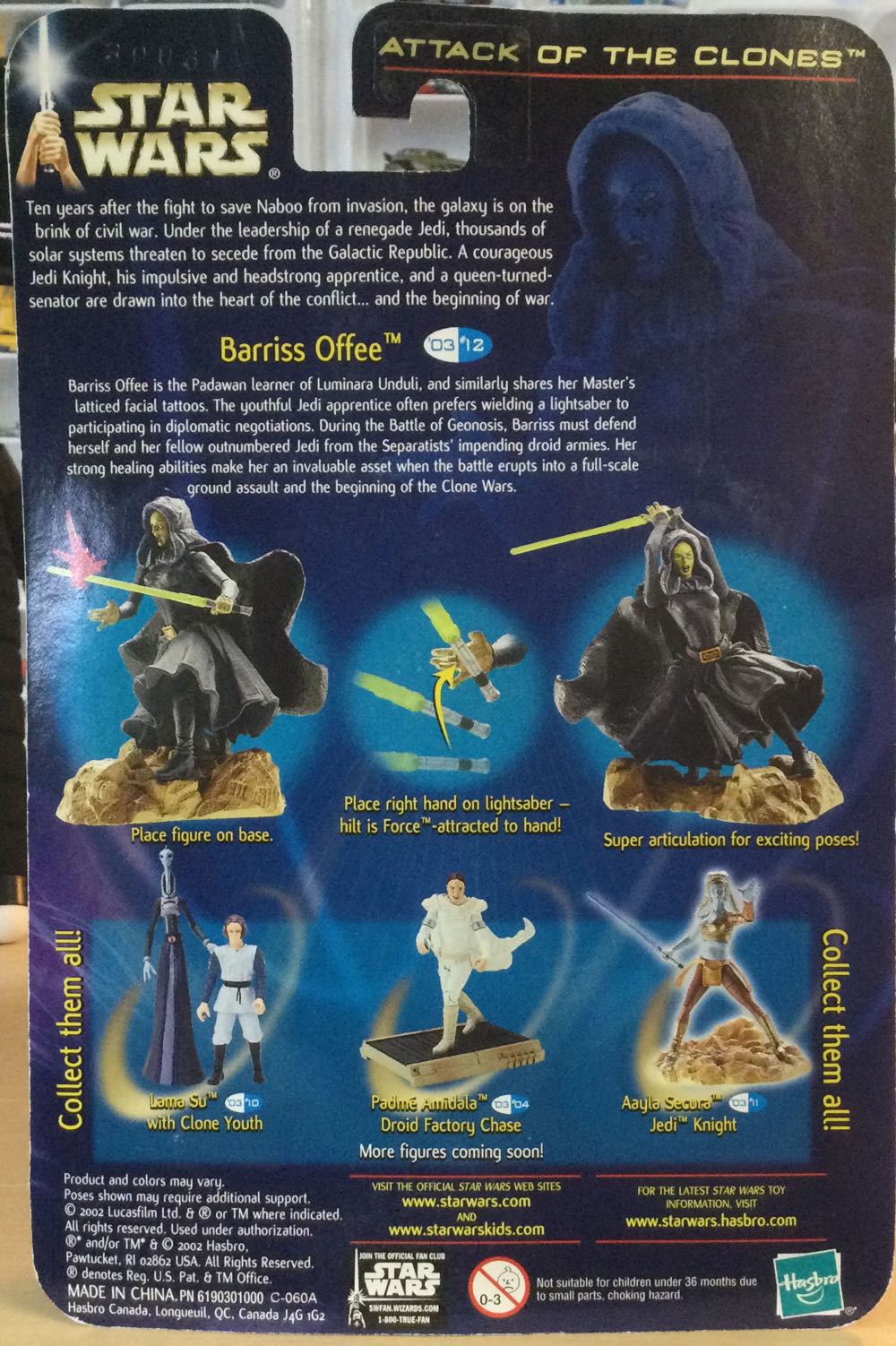 Saga Series ‘03 - Barriss Offee - Hasbro (Attack Of The Clones) action figure collectible - Main Image 2