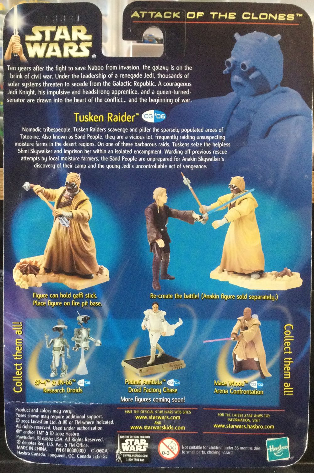 Saga Series ‘03 - Tusken Raider - Hasbro (Attack Of The Clones) action figure collectible - Main Image 2
