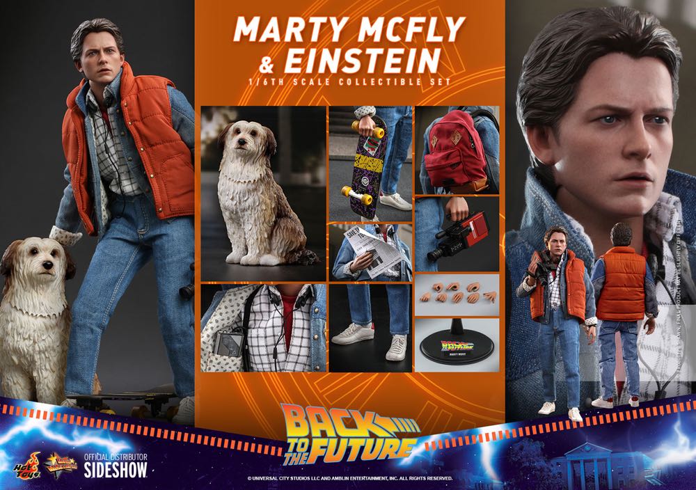 Hot Toys MMS 573 Back To The Future Marty McFly & Einstein - Hot Toys (Back To The Future) action figure collectible - Main Image 2