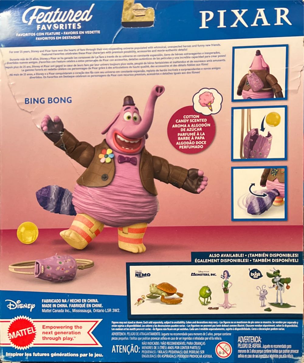 Bing Bong Disney*Pixar - Mattel (Disney/Pixar’s Inside Out) action figure collectible [Barcode 194735033393] - Main Image 4