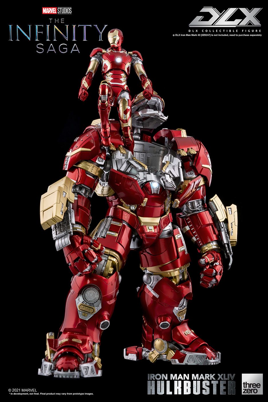 Hulkbuster Iron Man Mark 44 DLX threezero - Threezero (Threezero: Infinity Saga) action figure collectible [Barcode 4897056203952] - Main Image 5