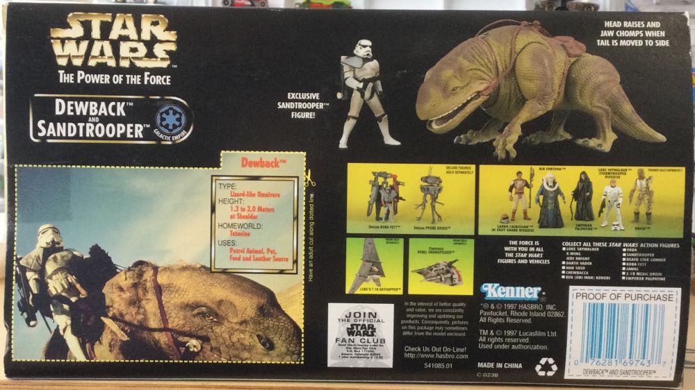Power Of The Force - Creature Set - Dewback/ Sandtrooper - Hasbro (A New Hope) action figure collectible - Main Image 2