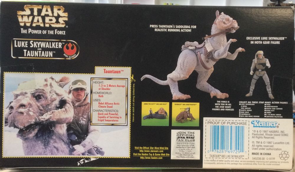 Power Of The Force - Creature Set - Luke Skywalker/ Tauntuan - Hasbro (Empire Strikes Back) action figure collectible - Main Image 2