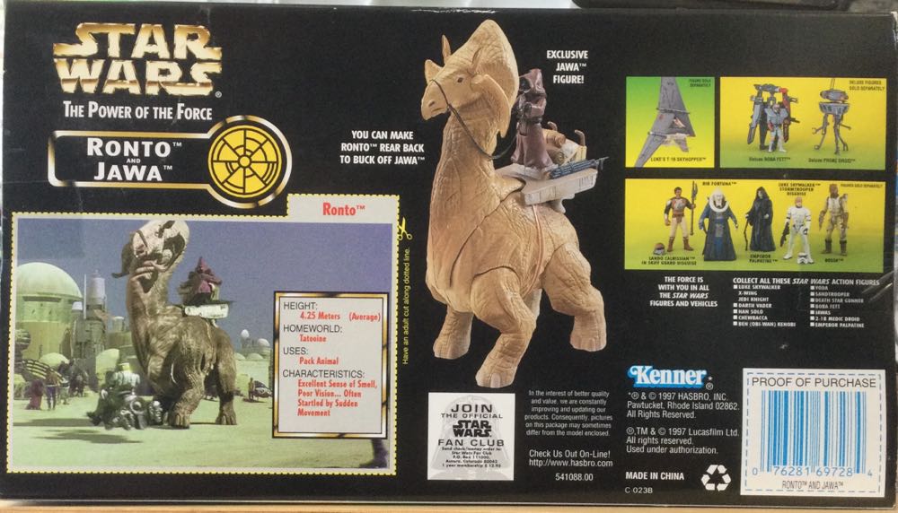 Power Of The Force - Creature Set - Ronto/ Jawa - Hasbro (A New Hope) action figure collectible - Main Image 2