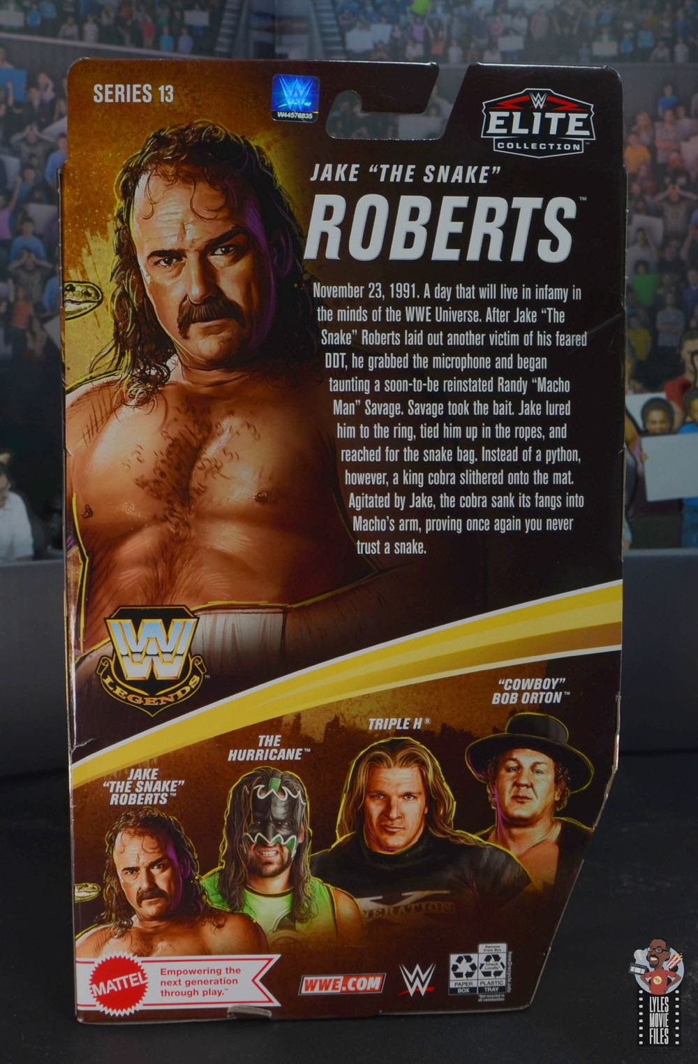 Jake “The Snake” Roberts Elite Target Series 13 - Mattel (WWE Elite Legends Series #13) action figure collectible [Barcode 194735027040] - Main Image 2