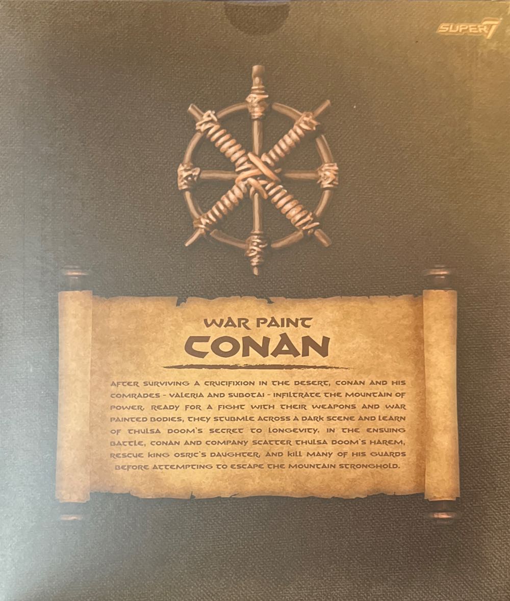 War Paint Conan - Super7 (Conan The Barbarian) action figure collectible [Barcode 840049813588] - Main Image 2