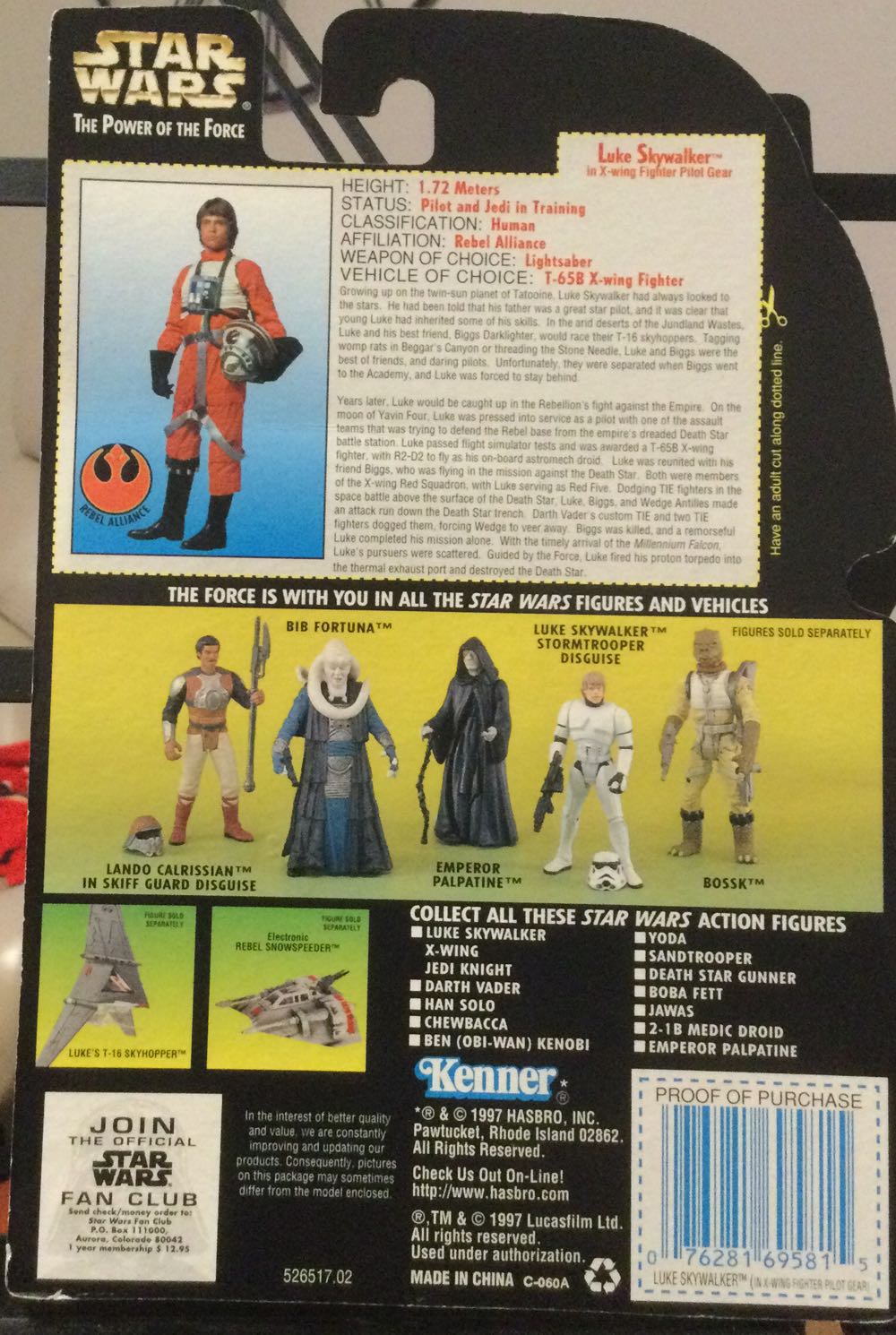 Power Of The Force (GC) - Luke Skywalker (X-wing) - Hasbro (A New Hope) action figure collectible - Main Image 2