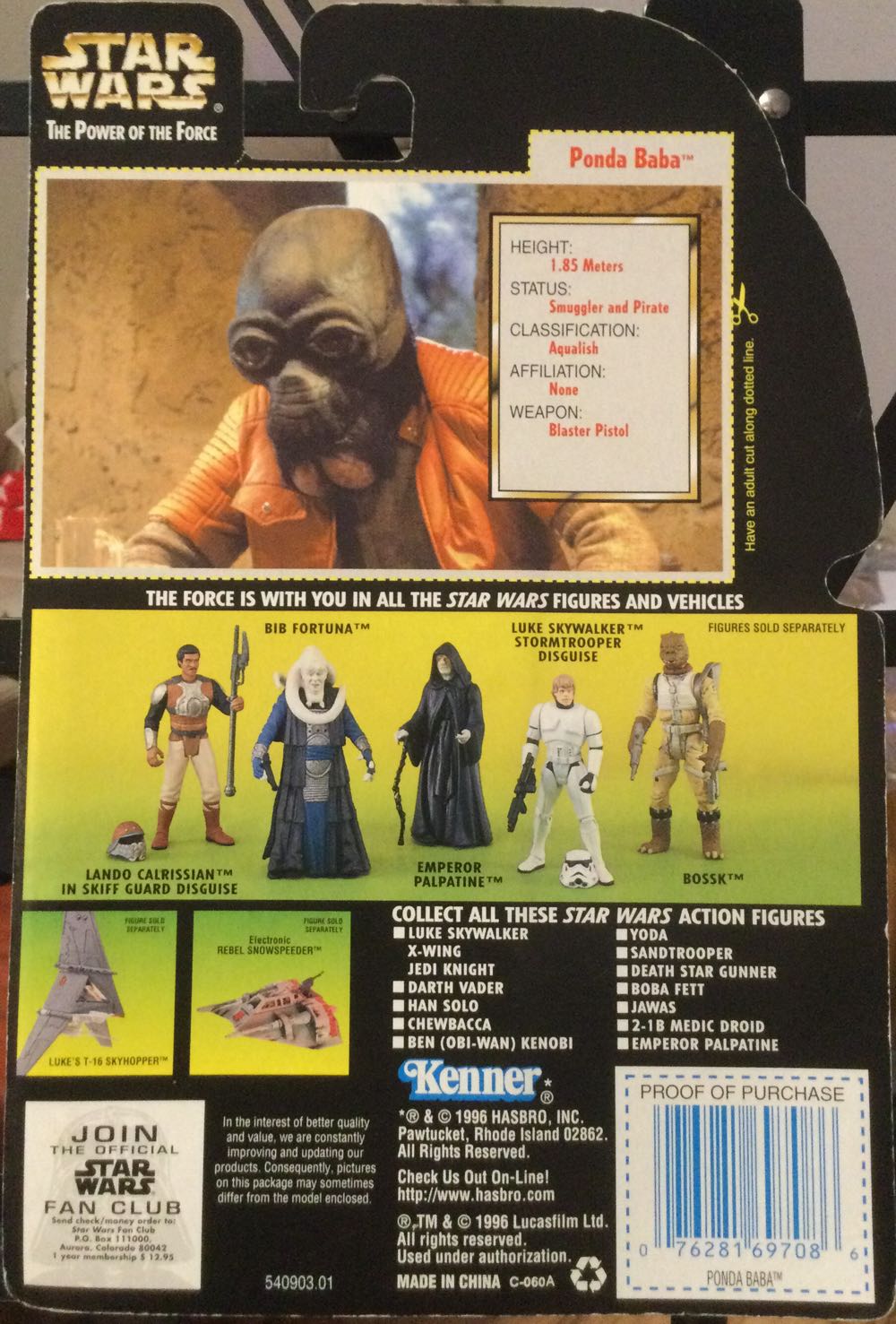 Power Of The Force (GC) - Ponda Baba - Hasbro (A New Hope) action figure collectible - Main Image 2