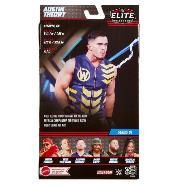 WWE Elite Austin Theory - Mattel (WWE Elite Collection Series 91) action figure collectible [Barcode 194735021895] - Main Image 2