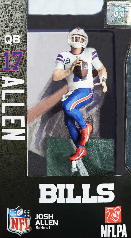 NFL Dragon Series 1 Football Josh Allen Buffalo Bills - Import Dragon (Buffalo Bills) action figure collectible [Barcode 672781014912] - Main Image 1