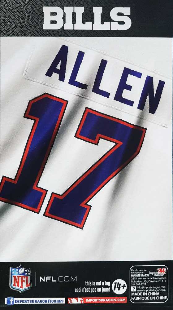 NFL Dragon Series 1 Football Josh Allen Buffalo Bills - Import Dragon (Buffalo Bills) action figure collectible [Barcode 672781014912] - Main Image 2