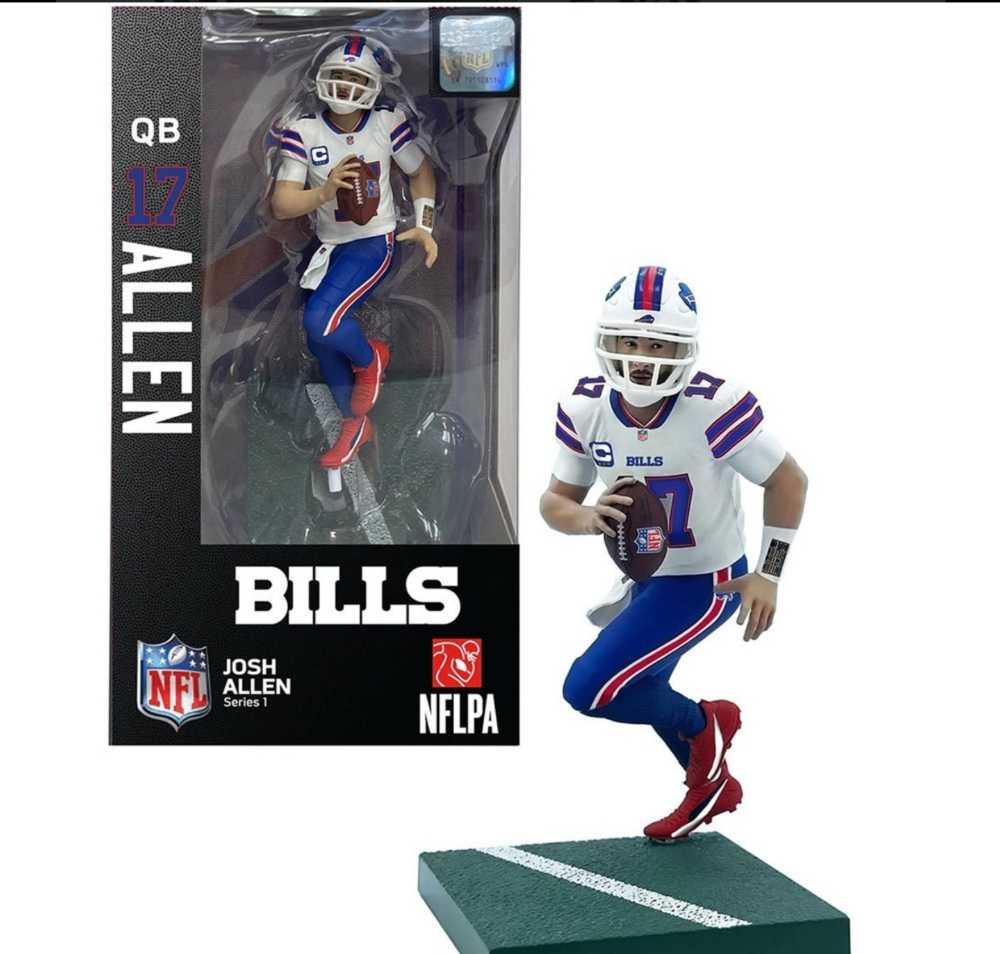 NFL Dragon Series 1 Football Josh Allen Buffalo Bills - Import Dragon (Buffalo Bills) action figure collectible [Barcode 672781014912] - Main Image 3