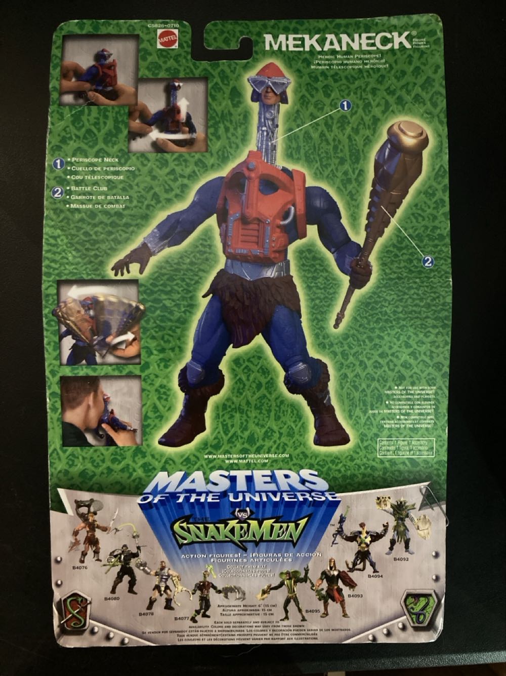 Mekaneck Chase Red Variant - Mattel action figure collectible [Barcode 027084126716] - Main Image 2