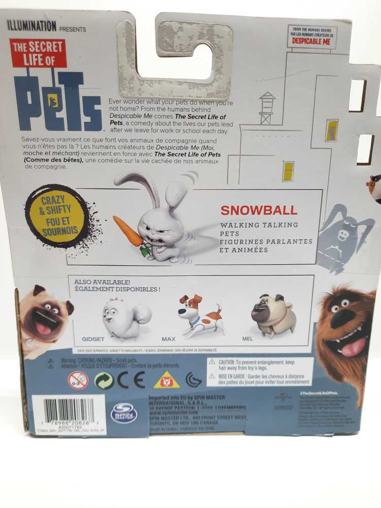 Snowball  (Secret Lives of Pets: Spin: 6”) action figure collectible [Barcode 778988208267] - Main Image 2