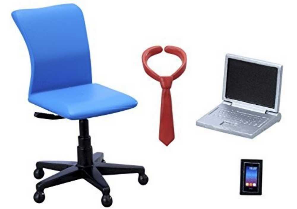 Pose Skeleton Accessory Office Set - Re-ment action figure collectible [Barcode 4521121300627] - Main Image 3