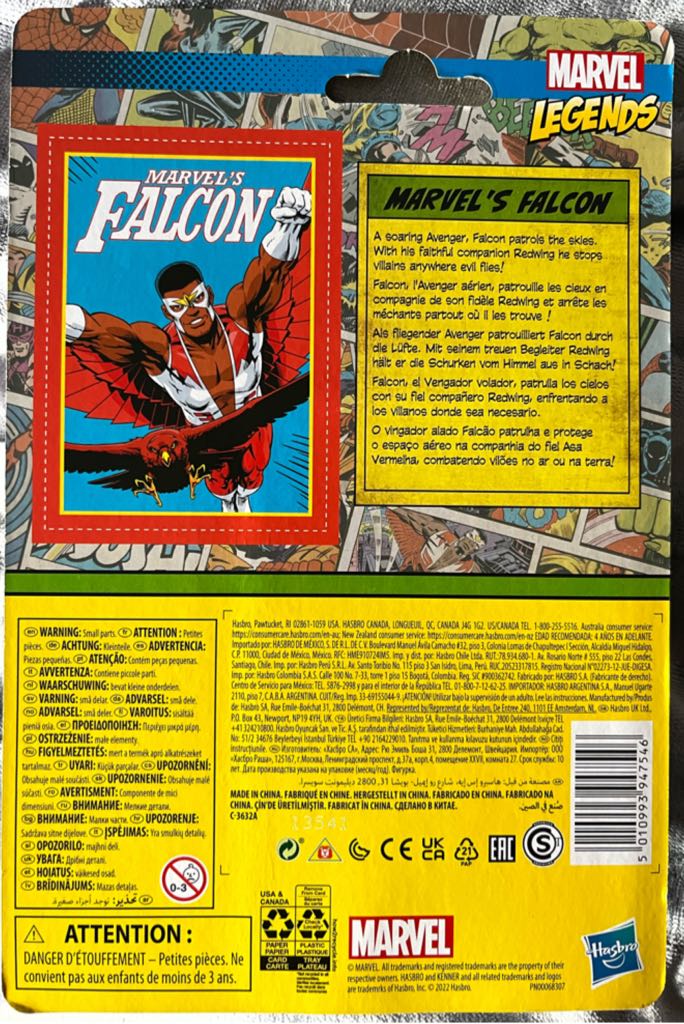 Falcon - Hasbro (Marvel Legends Retro) action figure collectible [Barcode 5010993947546] - Main Image 2