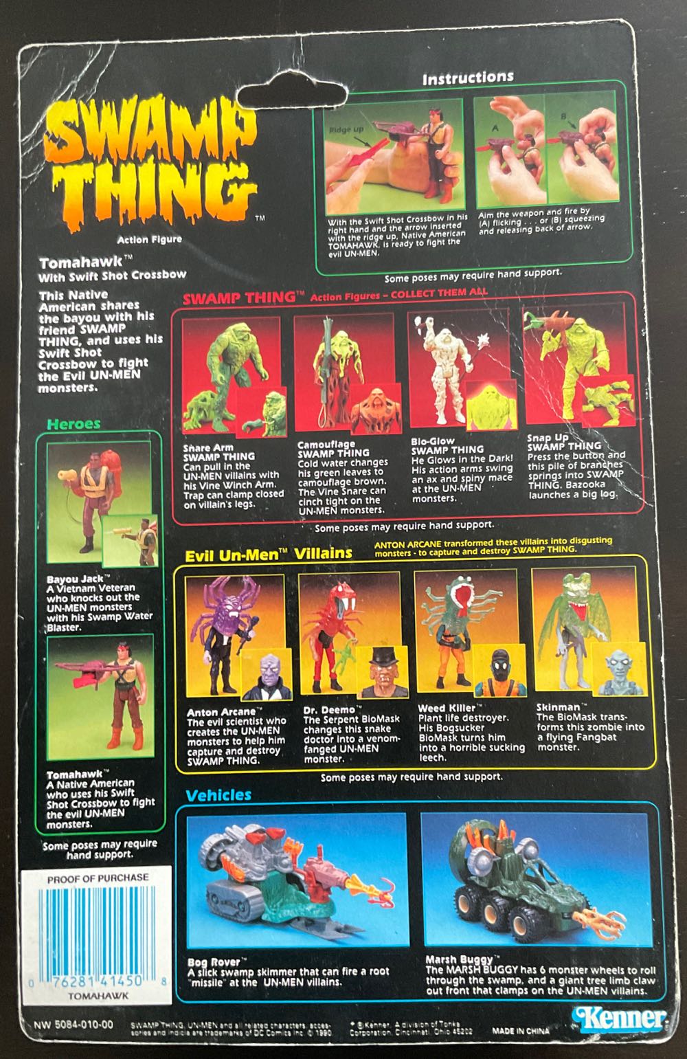 Tomahawk  (Swamp Thing) action figure collectible [Barcode 076281657295] - Main Image 2