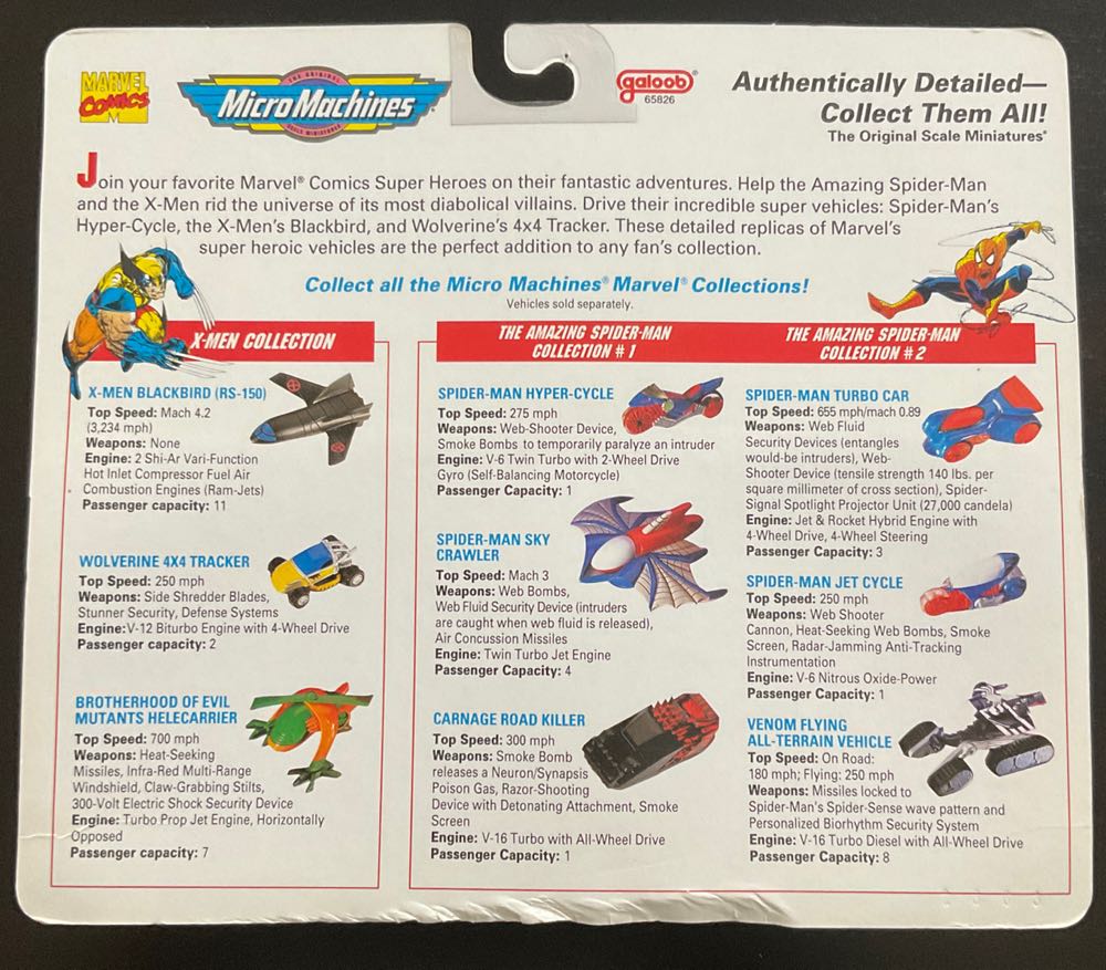 The Amazing Spider-Man Collection 2 - Galoob (Marvel Micro Machines) action figure collectible [Barcode 047246658053] - Main Image 2