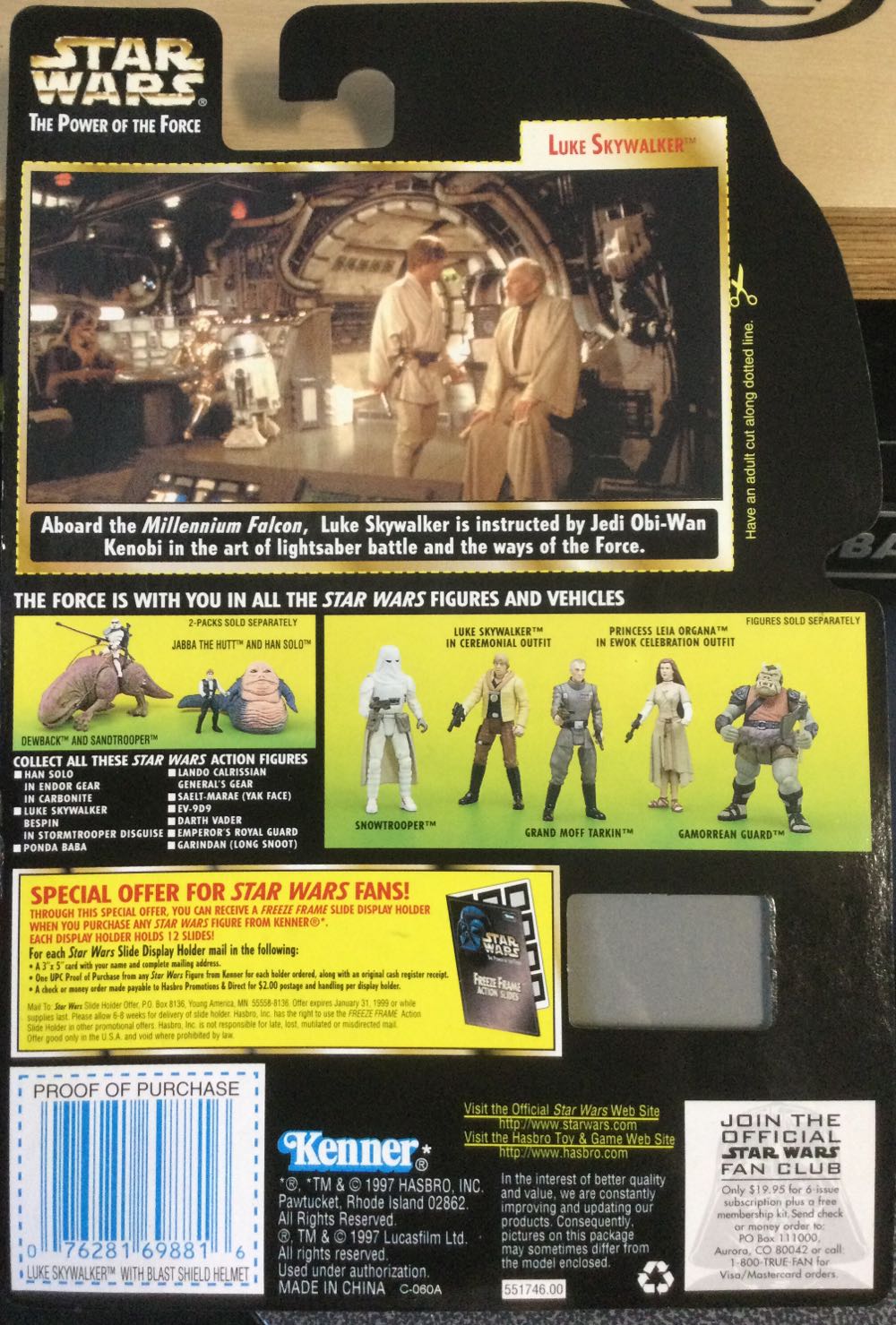 Power Of The Force (FF) - Luke Skywalker  - Hasbro (A New Hope) action figure collectible - Main Image 2