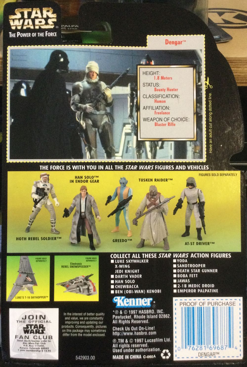 Power Of The Force (GC) - Dengar - Hasbro (Empire Strikes Back) action figure collectible - Main Image 2