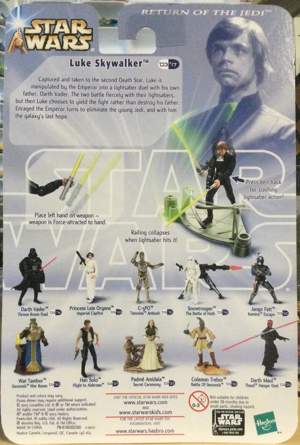 Saga Series ‘03 - Luke Skywalker - Hasbro (Return Of The Jedi) action figure collectible - Main Image 2