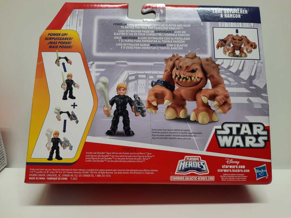 Luke Skywalker & Rancor  (Star Wars: Galactic Heroes: 2”) action figure collectible [Barcode 630509624645] - Main Image 2