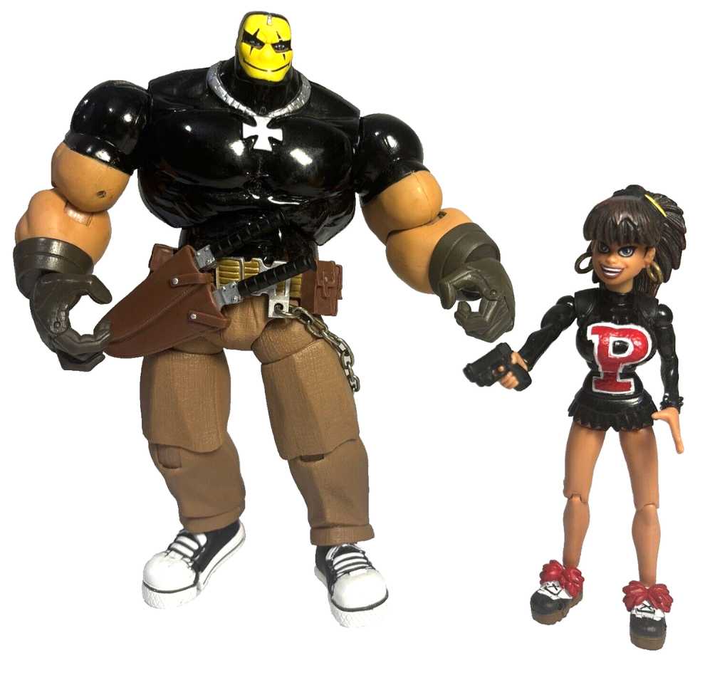 Toybiz Legendary Comic Book Heroes Body Bags Clownface & Panda - Legendary Heroes (Toy Biz) (Legendary Heroes: 6”) action figure collectible [Barcode 883199960016] - Main Image 3