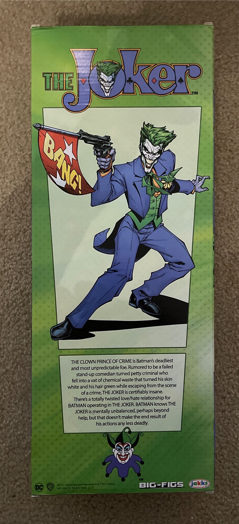 Big-figs Tribute Series Dc Originals 18-inch The Joker  (DC Comics Originals) action figure collectible [Barcode 039897476766] - Main Image 4