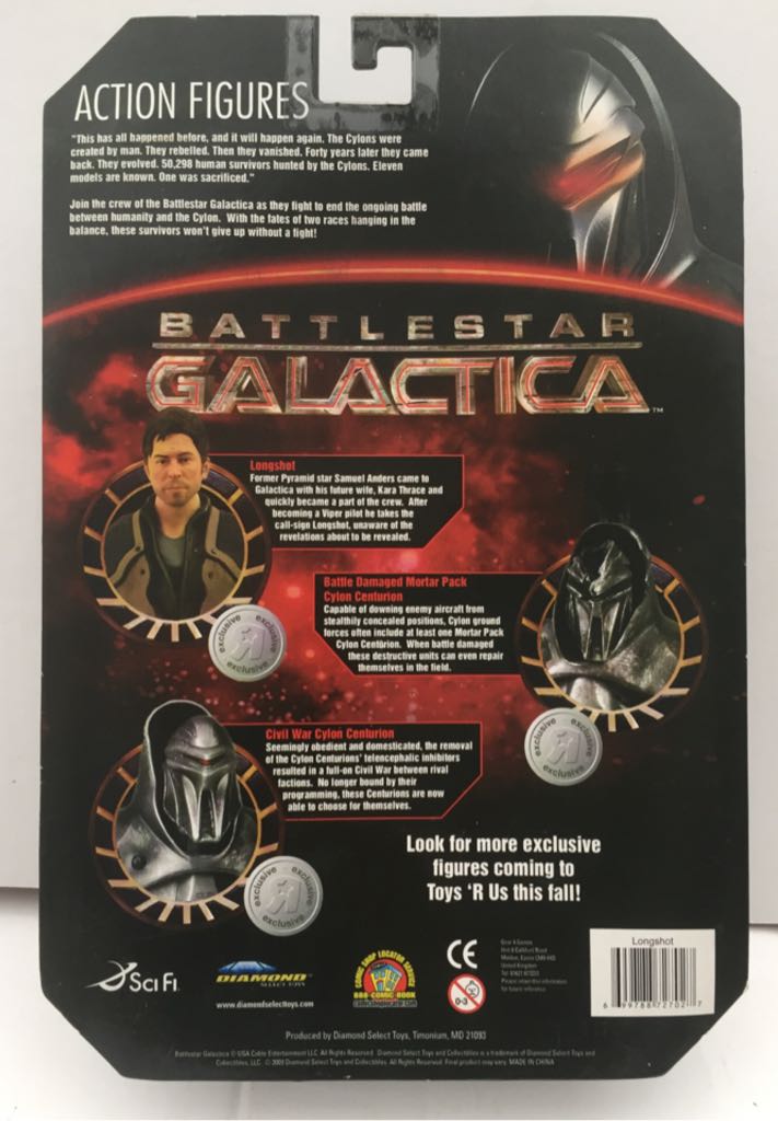 Samuel (Long Shot)Anders - Diamond Select (Battlestar Galactica) (Battlestar Galactica) action figure collectible - Main Image 2