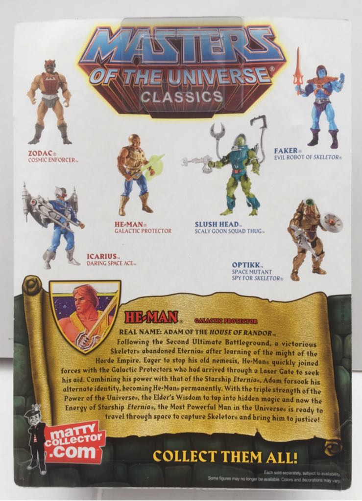 He-Man (Galactic Protector) - Mattel (MOTU Classics) (Masters Of The Universe Classics) action figure collectible - Main Image 2