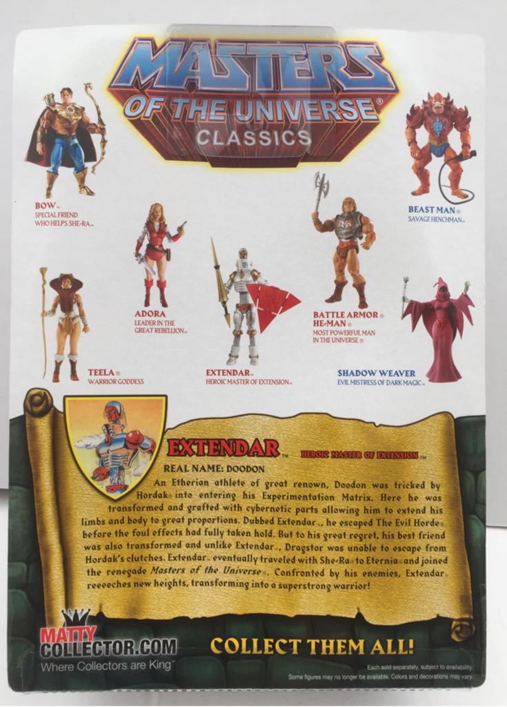 Extendar - Mattel (MOTU Classics) (Masters Of The Universe Classics) action figure collectible - Main Image 2