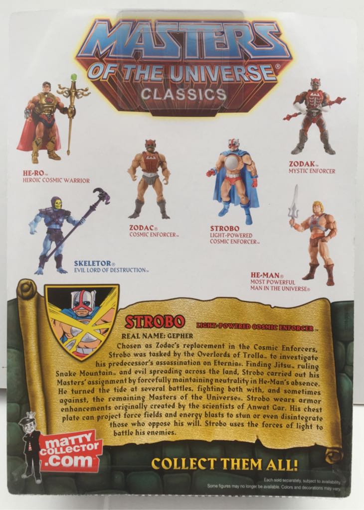 Strobo - Mattel (MOTU Classics) (Masters Of The Universe Classics) action figure collectible - Main Image 2