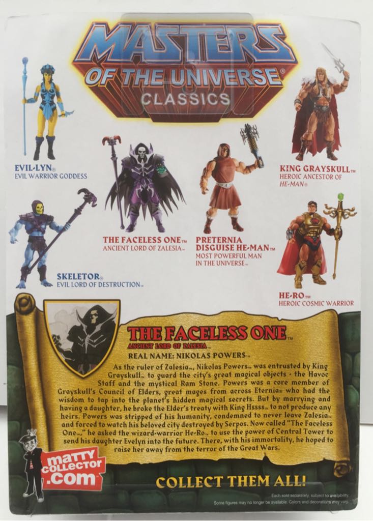 The Faceless One - Mattel (MOTU Classics) (Masters Of The Universe Classics) action figure collectible - Main Image 2