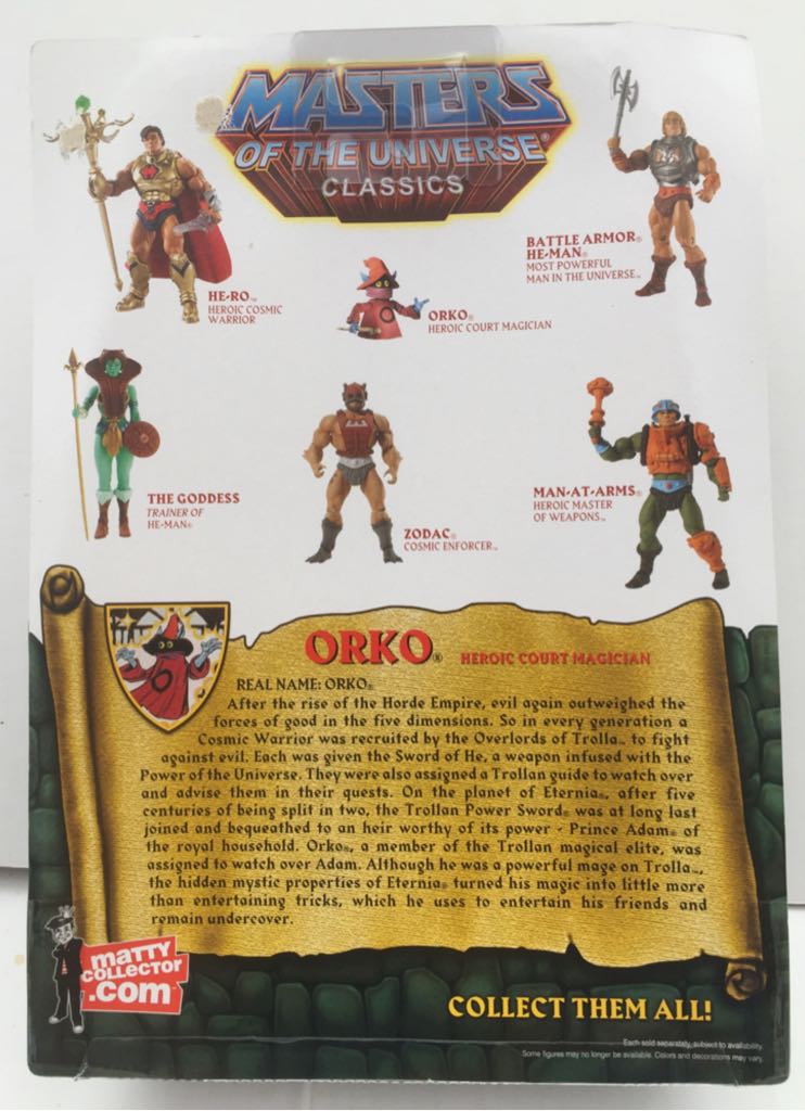 Orko (with Prince Adam) - Mattel (MOTU Classics) (Masters Of The Universe Classics) action figure collectible - Main Image 2