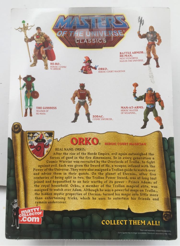 Orko (with Prince Adam) - Mattel (MOTU Classics) (Masters Of The Universe Classics) action figure collectible - Main Image 2