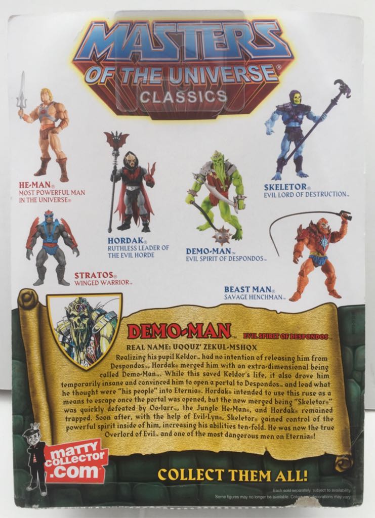 Demo-Man - Mattel (MOTU Classics) (Masters Of The Universe Classics) action figure collectible - Main Image 2