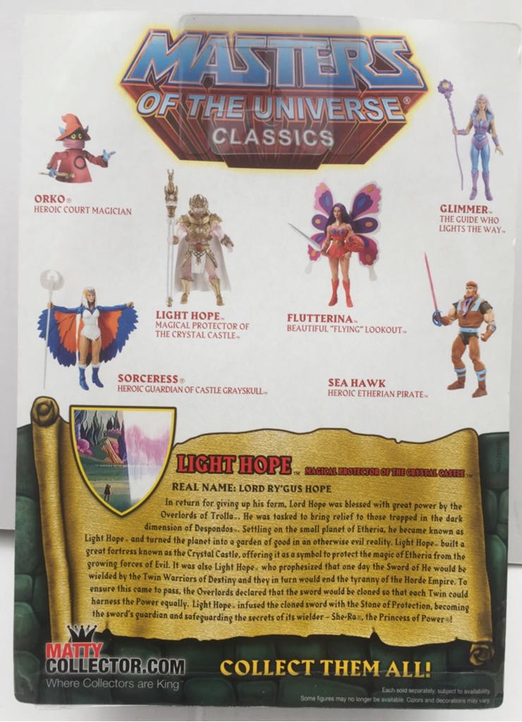 Light Hope - Mattel (MOTU Classics) (Masters Of The Universe Classics) action figure collectible - Main Image 2