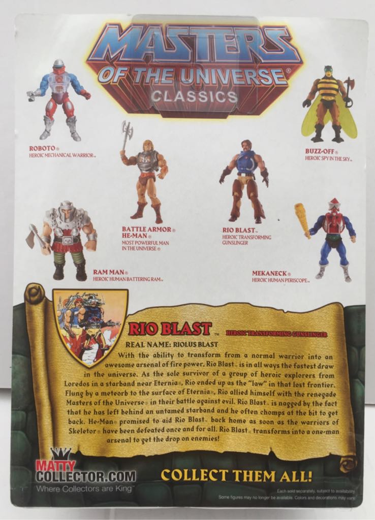 Rio Blast - Mattel (MOTU Classics) (Masters Of The Universe Classics) action figure collectible - Main Image 2
