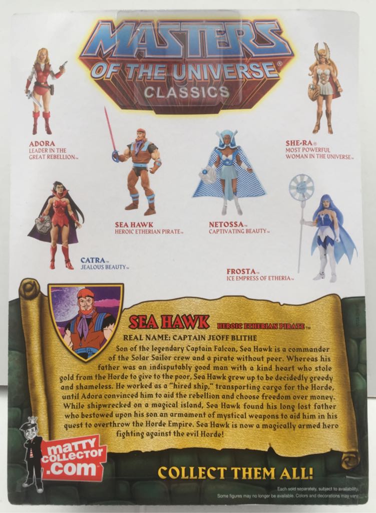Sea Hawk - Mattel (MOTU Classics) (Masters Of The Universe Classics) action figure collectible - Main Image 2