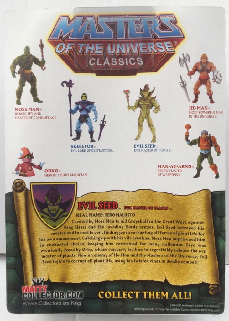 Evil Seed - Mattel (MOTU Classics) (Masters Of The Universe Classics) action figure collectible - Main Image 2