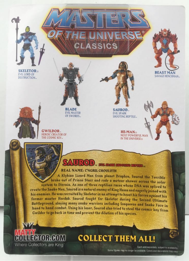 Saurod - Mattel (MOTU Classics) (Masters Of The Universe Classics) action figure collectible - Main Image 2
