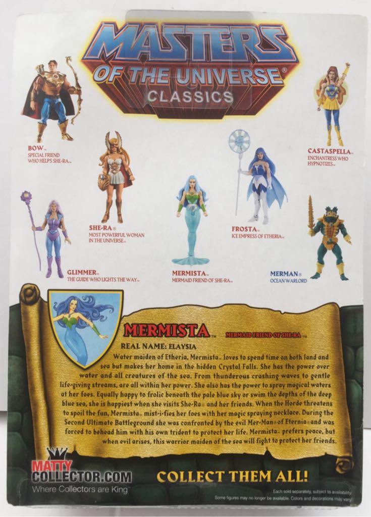 Mermista - Mattel (MOTU Classics) (Masters Of The Universe Classics) action figure collectible - Main Image 2
