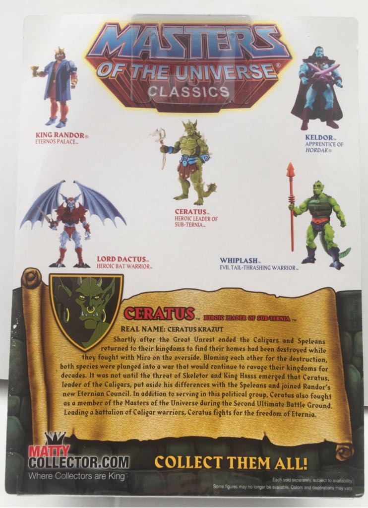 Ceratus - Mattel (MOTU Classics) (Masters Of The Universe Classics) action figure collectible - Main Image 2