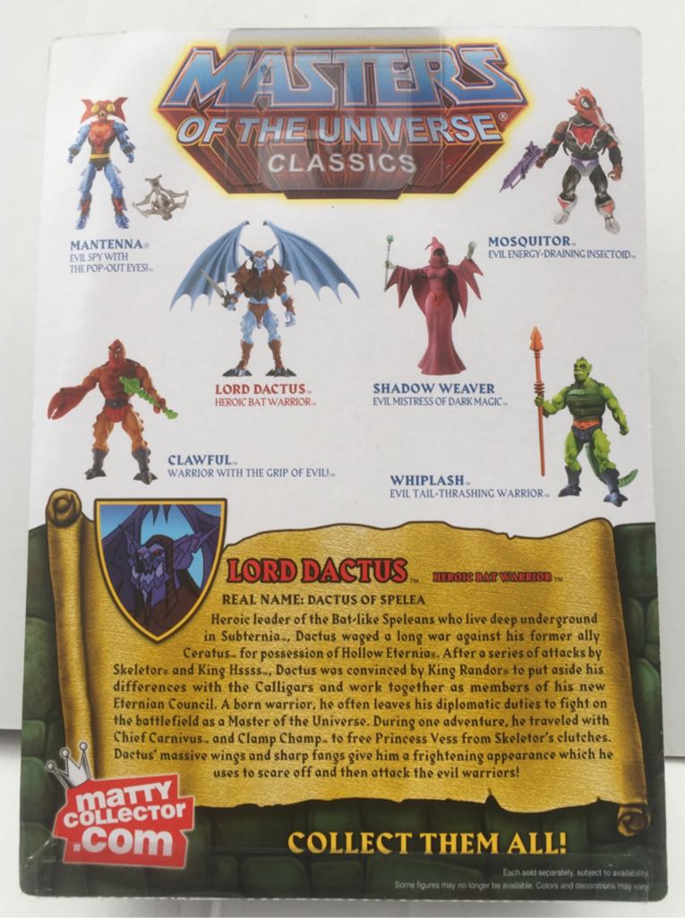 Lord Dactus - Mattel (MOTU Classics) (Masters Of The Universe Classics) action figure collectible - Main Image 2