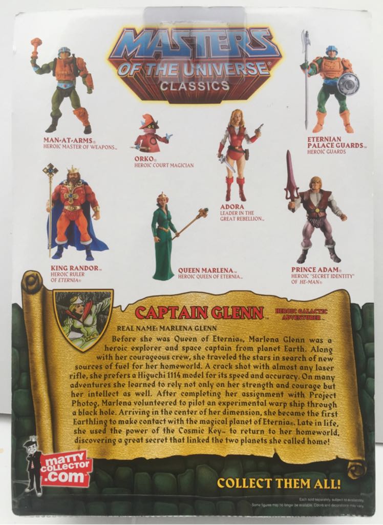Captain Glenn - Mattel (MOTU Classics) (Masters Of The Universe Classics) action figure collectible - Main Image 2