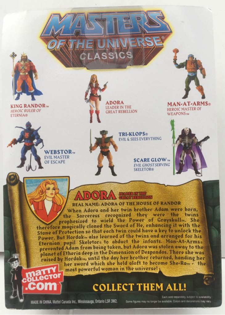Adora [MOTUC - Princess Of Power] - Mattel (MOTU Classics) (Masters Of The Universe Classics) action figure collectible - Main Image 2