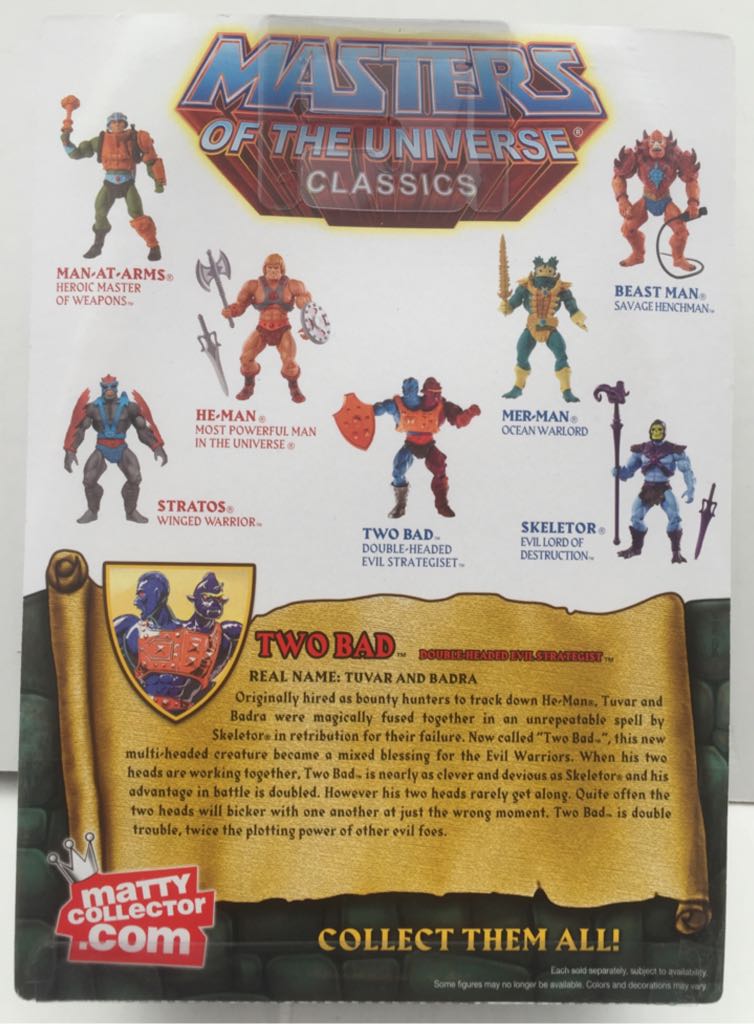Two Bad - Mattel (MOTU Classics) (Masters Of The Universe Classics) action figure collectible - Main Image 2