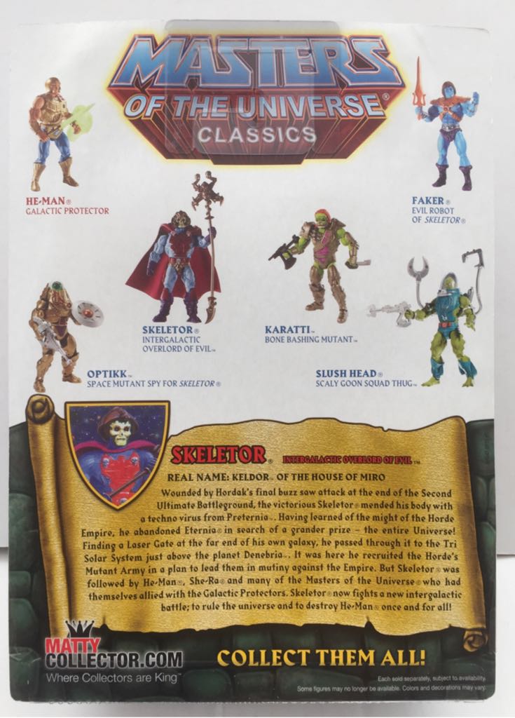 Skeletor (Intergalactic) - Mattel (MOTU Classics) (Masters Of The Universe Classics) action figure collectible - Main Image 2