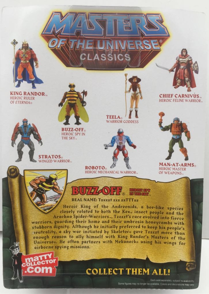 Buzz-Off - Mattel (MOTU Classics) (Masters Of The Universe Classics) action figure collectible - Main Image 2