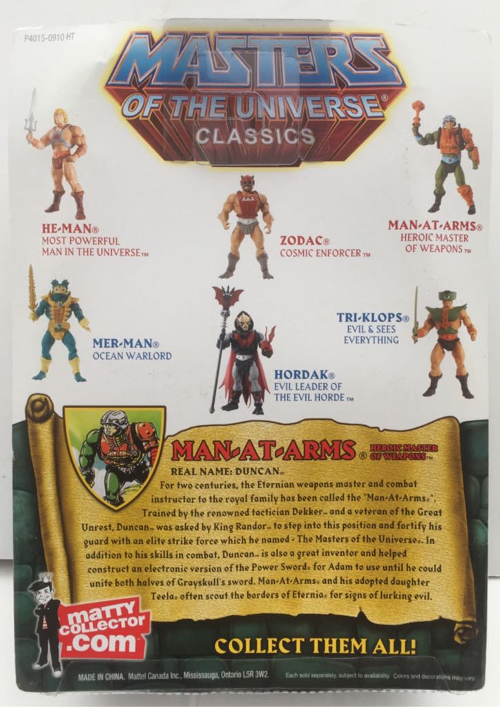 Man-At-Arms - Mattel (MOTU Classics) (Masters Of The Universe Classics) action figure collectible - Main Image 2
